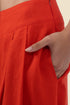 Extra wide leg pants in linen